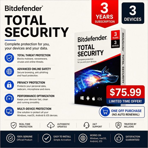 Bitdefender total security - bitdefender,