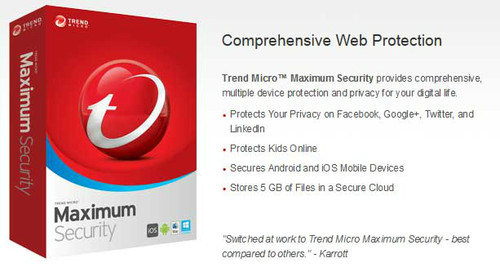 Trend micro maxlmum security - micro,